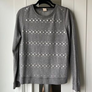 Hollister Medium Gray Sheer Back Sweatshirt Sweater Size Large
